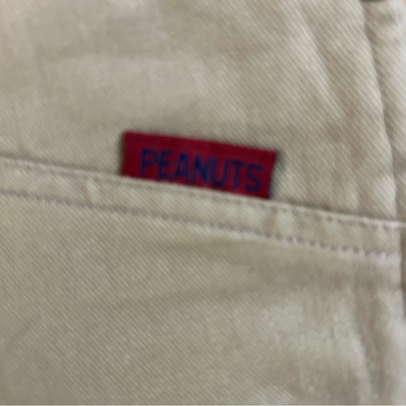 Peanuts Boy’s Khaki Overalls w/Snoopy & Woodstock Playing Soccer Size 4T - Picture 8 of 12